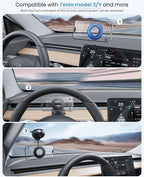 Magnetic Car Phone Mount with 360° Vacuum Suction Cup