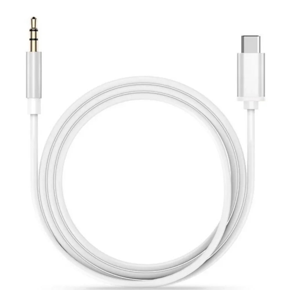 USB-C to 3.5mm AUX Audio Cable, Type-C Aux Adapter Converter for Car, Headphones & Speakers