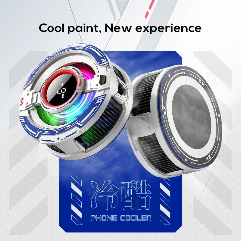 Semiconductor Phone Cooler Magnetic Phone Back-Clip 2in1 Phone Fast Cooler PUBG Game Freeze Radiator for Gaming & Live Streaming