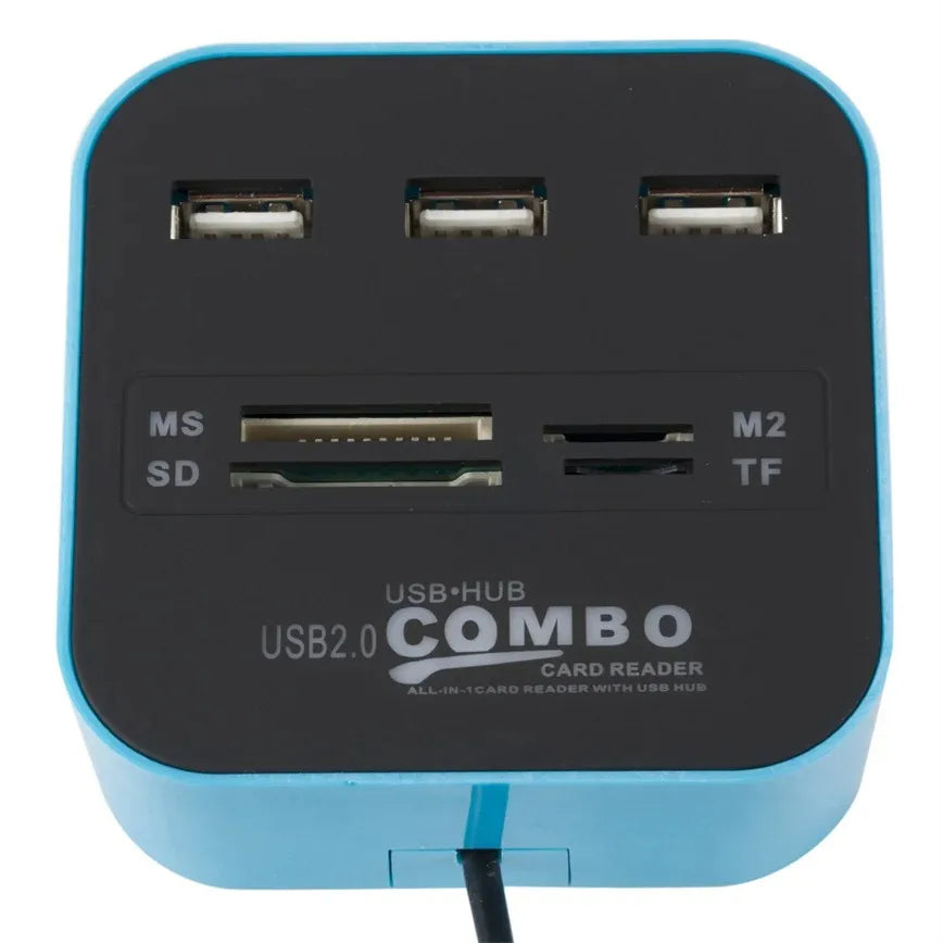 7-in-1 USB-C Hub with Card Reader for Laptop & PC