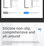 For Macbook Laptop Stand Folding Adjustable Aluminum Computer Pc Tablet Stand Notebook Tablelaptop Holder Heat Dissipation