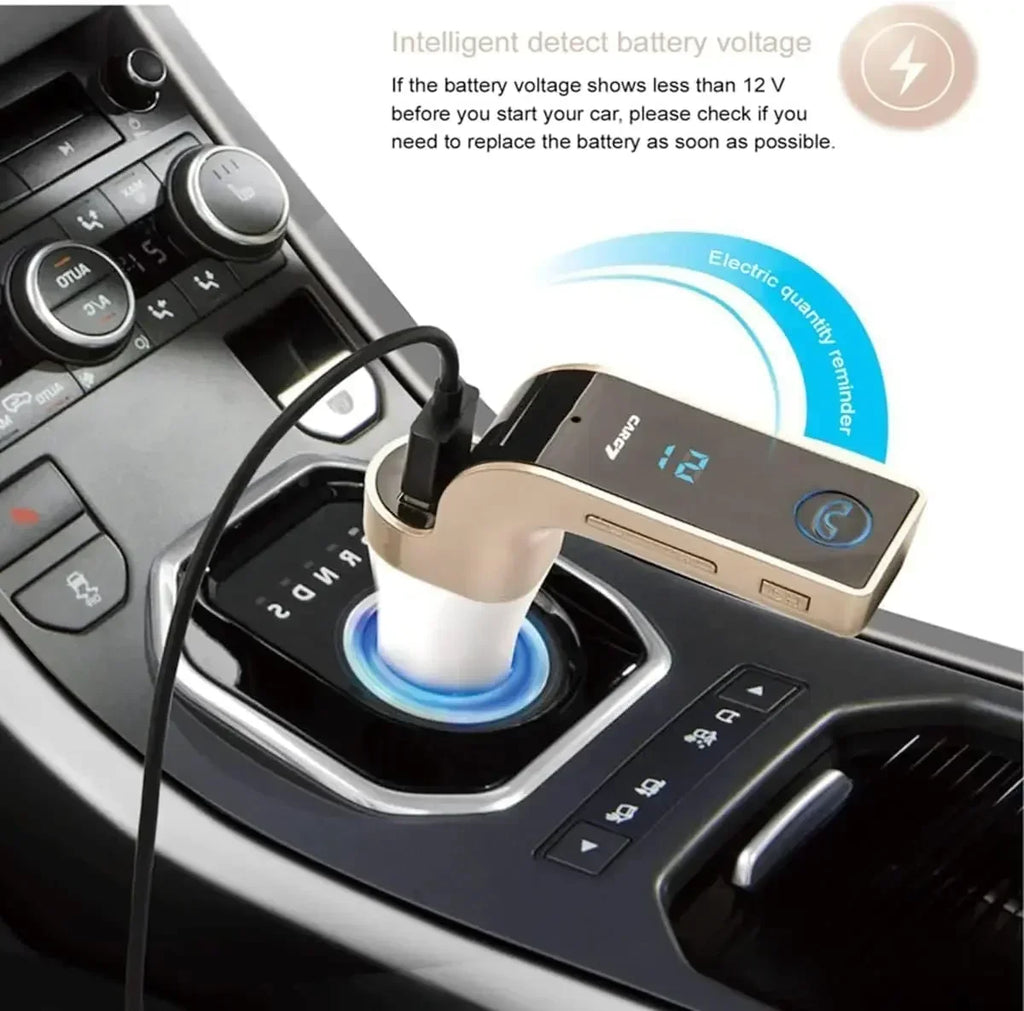 Car Bluetooth FM Transmitter Handsfree Bluetooth Receiver Car Kit Auto Cigarette Lighter USB MP3 Music Player for IPhone IPad