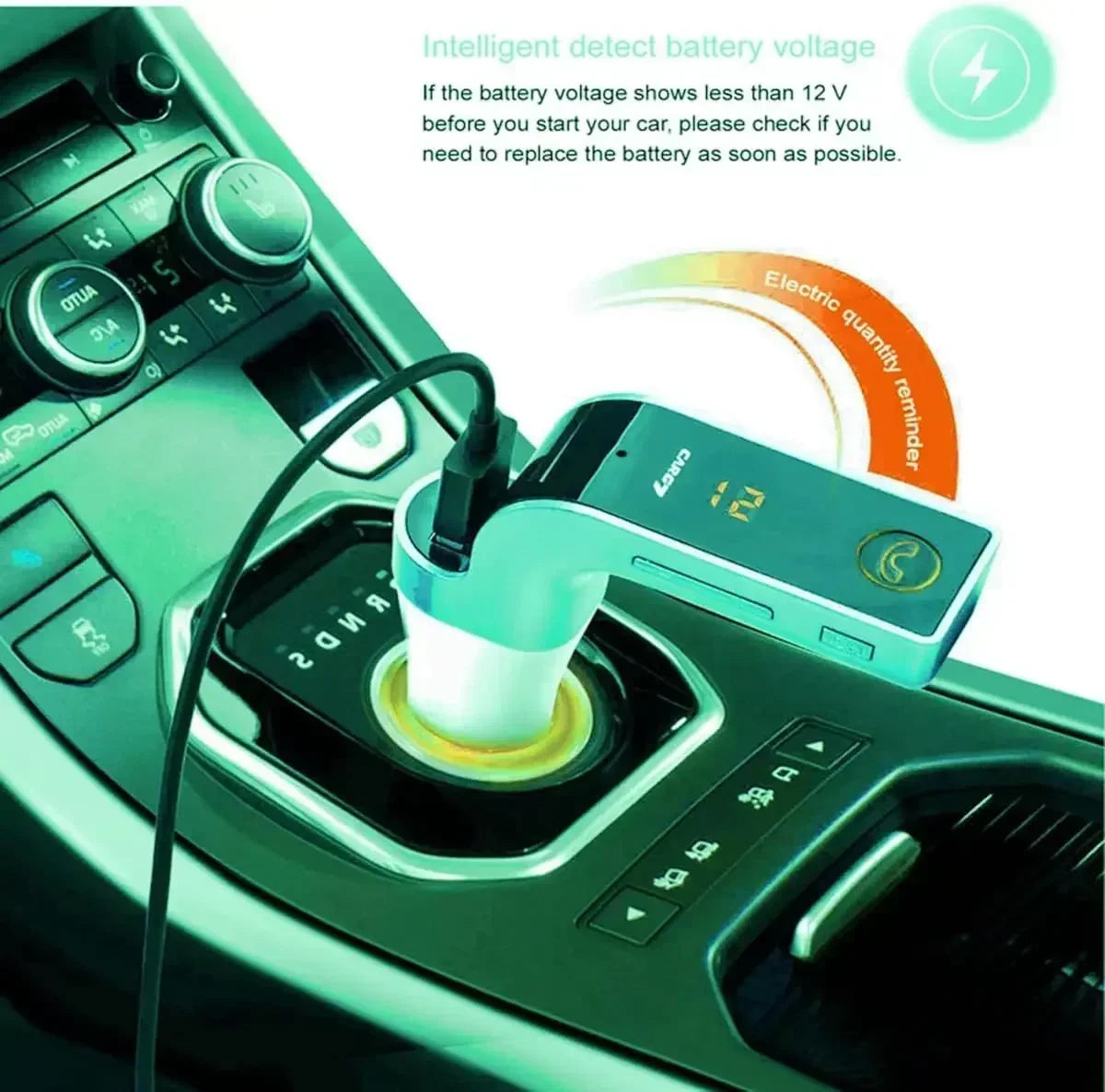 Car Bluetooth FM Transmitter Handsfree Bluetooth Receiver Car Kit Auto Cigarette Lighter USB MP3 Music Player for IPhone IPad