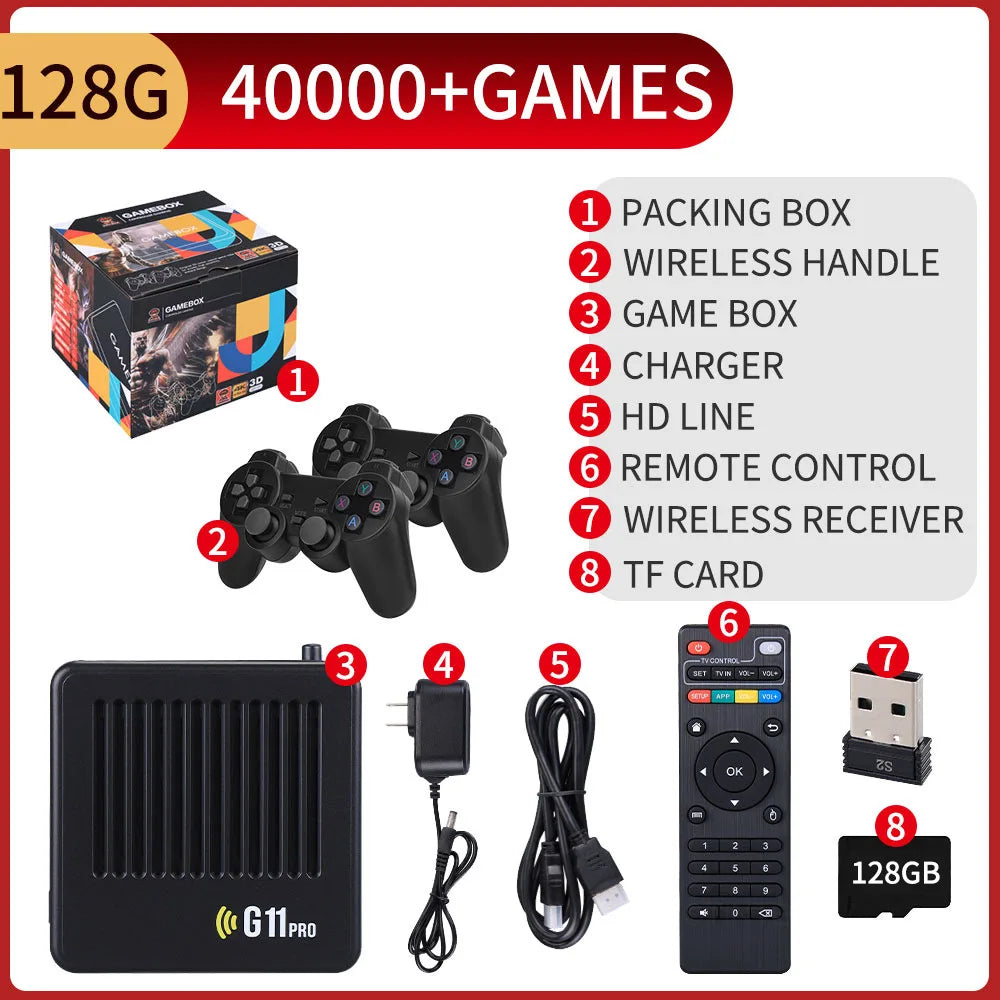 G11 Pro 4K Retro Game Stick Console – 40,000+ Games