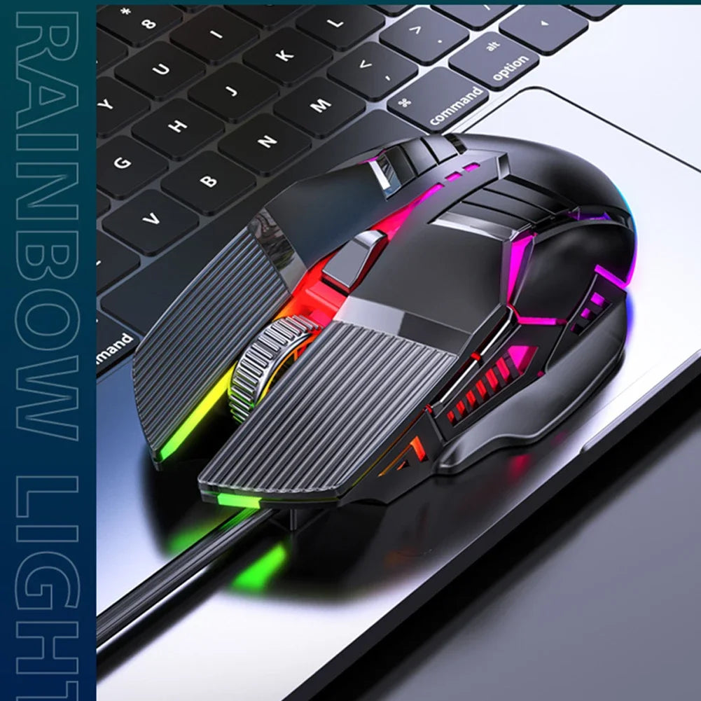 New Ergonomic Wired Gaming Mouse USB Computer Mouse Gaming RGB Mause Gamer Mouse 6 Button LED Silent Mice for PC Laptop