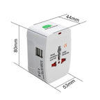 Universal Travel Adapter with Dual USB-C Fast Charging