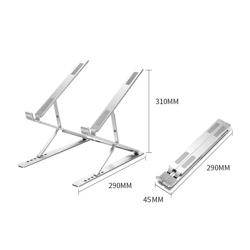 For Macbook Laptop Stand Folding Adjustable Aluminum Computer Pc Tablet Stand Notebook Tablelaptop Holder Heat Dissipation