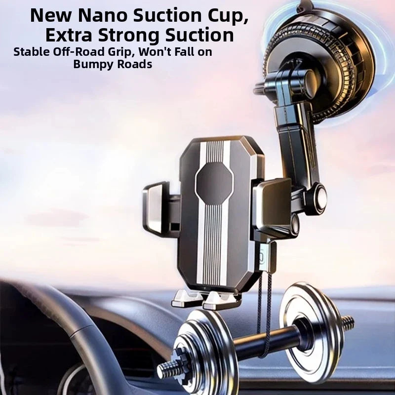 Car Mobile Phone Holder Dashboard Windshield Navigation Large Suction Cup Shockproof Car Truck New Suction Cup Style