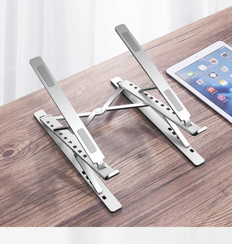 For Macbook Laptop Stand Folding Adjustable Aluminum Computer Pc Tablet Stand Notebook Tablelaptop Holder Heat Dissipation