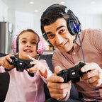 Gaming Headset With Microphone For PS5 PS4 Xbox PC 3D Surround Sound RGB Wired Headphones Noise Cancelling Memory Foam Earcup