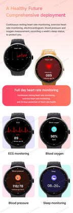 New Fashion Smart Watch 2025 Bluetooth Call Man Woman Heart Rate Health Monitoring Sports Waterproof Smartwatch for Android IOS