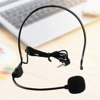 Portable Wired Microphone Head-mounted 3.5mm Plug Headset Microphone Interview Speech Teaching Stage Speaker Speech Headset Mic