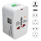 Universal Travel Adapter with Dual USB-C Fast Charging