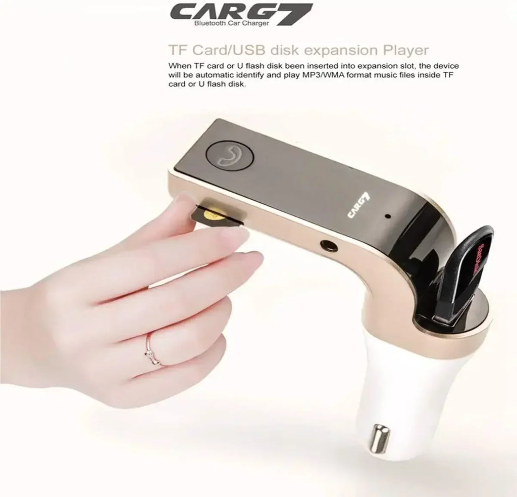 Car Bluetooth FM Transmitter Handsfree Bluetooth Receiver Car Kit Auto Cigarette Lighter USB MP3 Music Player for IPhone IPad