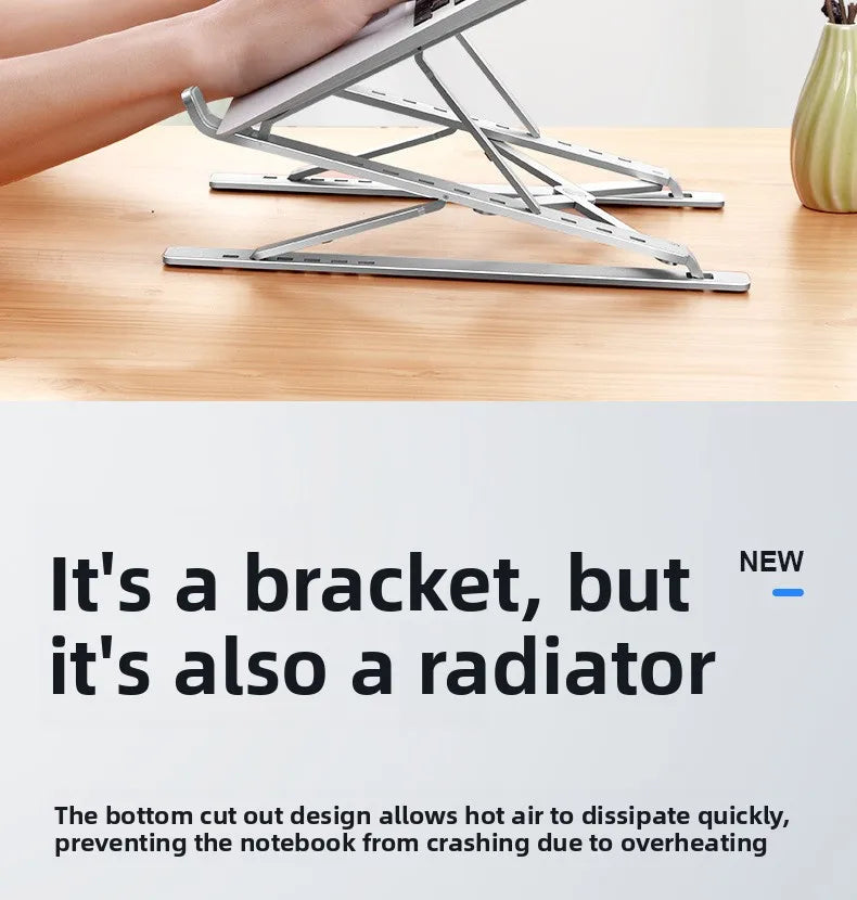 For Macbook Laptop Stand Folding Adjustable Aluminum Computer Pc Tablet Stand Notebook Tablelaptop Holder Heat Dissipation