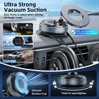 Magnetic Car Phone Mount with 360° Vacuum Suction Cup