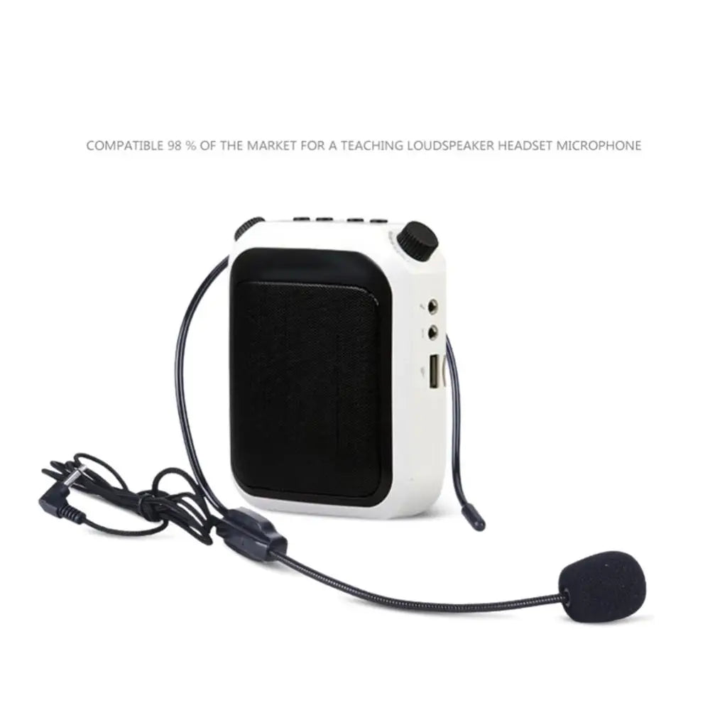 Portable Wired Microphone Head-mounted 3.5mm Plug Headset Microphone Interview Speech Teaching Stage Speaker Speech Headset Mic