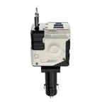Retractable 4-in-1 Fast Car Charger with Digital Display