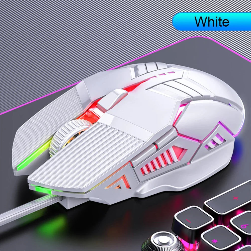 New Ergonomic Wired Gaming Mouse USB Computer Mouse Gaming RGB Mause Gamer Mouse 6 Button LED Silent Mice for PC Laptop