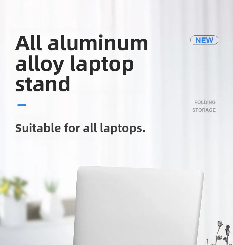 For Macbook Laptop Stand Folding Adjustable Aluminum Computer Pc Tablet Stand Notebook Tablelaptop Holder Heat Dissipation