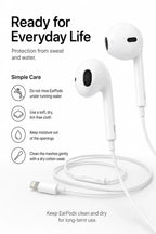 Official Apple EarPods Wired Headphones Lightning USB-C 3.5mm Connector with Mic Remote Adapters for iPhone iPad MacBook