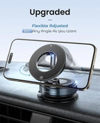 Magnetic Car Phone Mount with 360° Vacuum Suction Cup