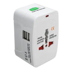 Universal Travel Adapter with Dual USB-C Fast Charging