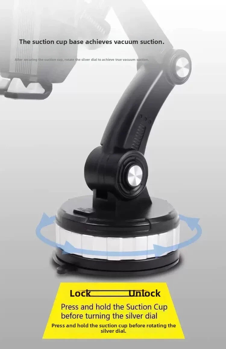 Car Mobile Phone Holder Dashboard Windshield Navigation Large Suction Cup Shockproof Car Truck New Suction Cup Style