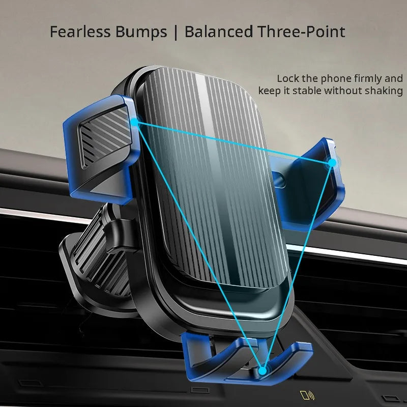 Flexible Air Vent Car Phone Holder with Auto Lock