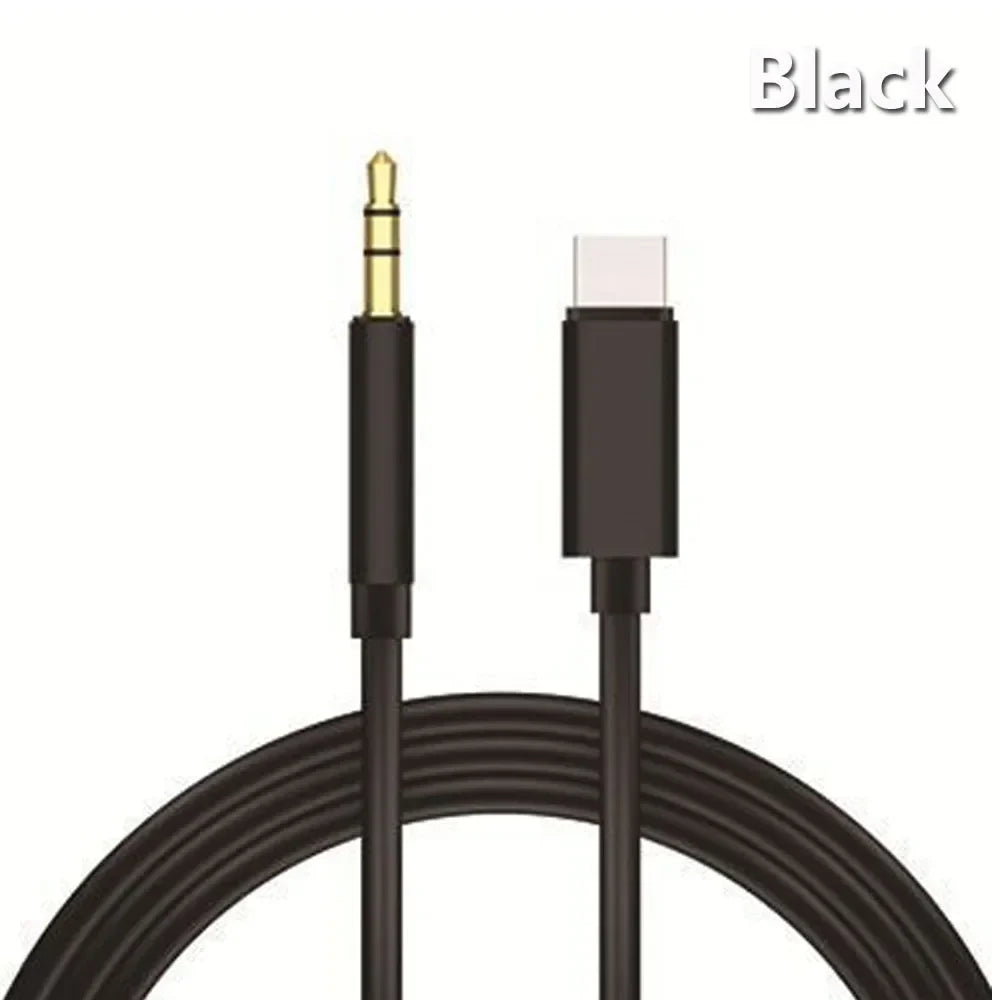 USB-C to 3.5mm AUX Audio Cable, Type-C Aux Adapter Converter for Car, Headphones & Speakers