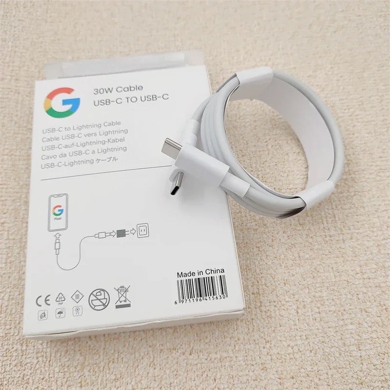For Fast Charging 30W 45W USB C to USB C Cable 1/1.5 M for Google Pixel 10 9 8 7 6 pro 8a 7a 6a 5a 4a 3a 4 3 2 XL Type C Cord