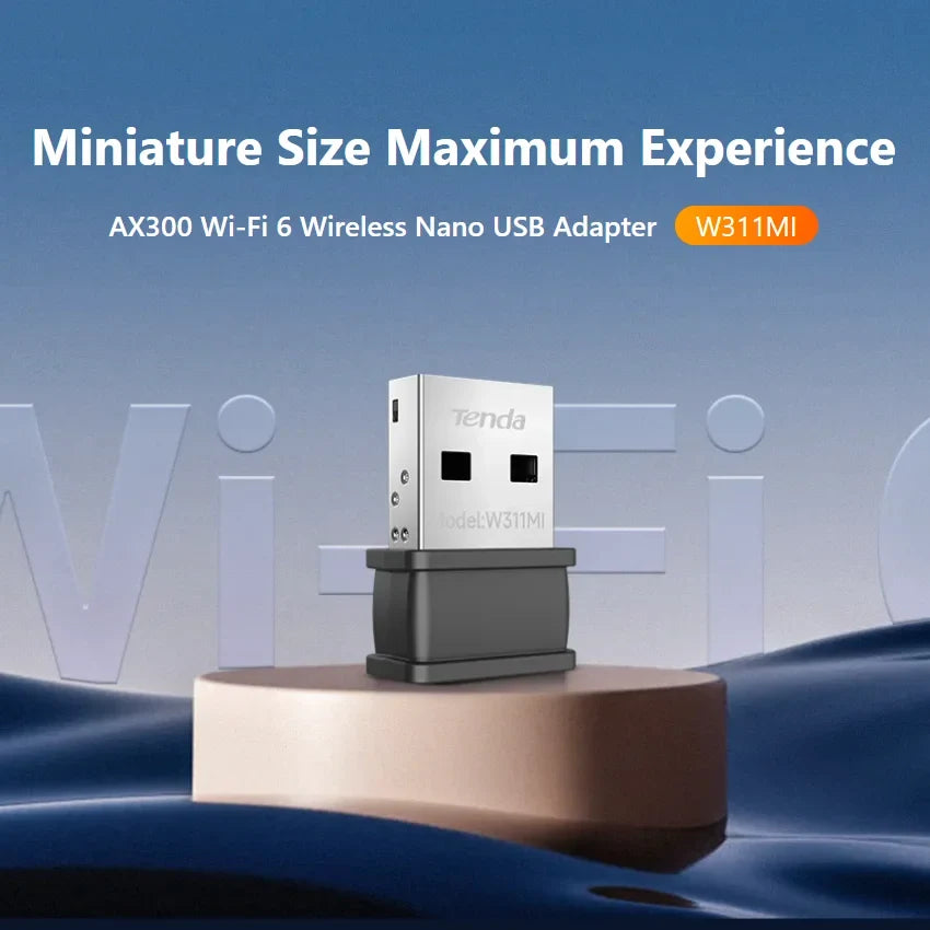 Tenda W311MI v6.0 AX300 Wi-Fi 6 Wireless Nano USB Adapter 300mbps network cards wifi card