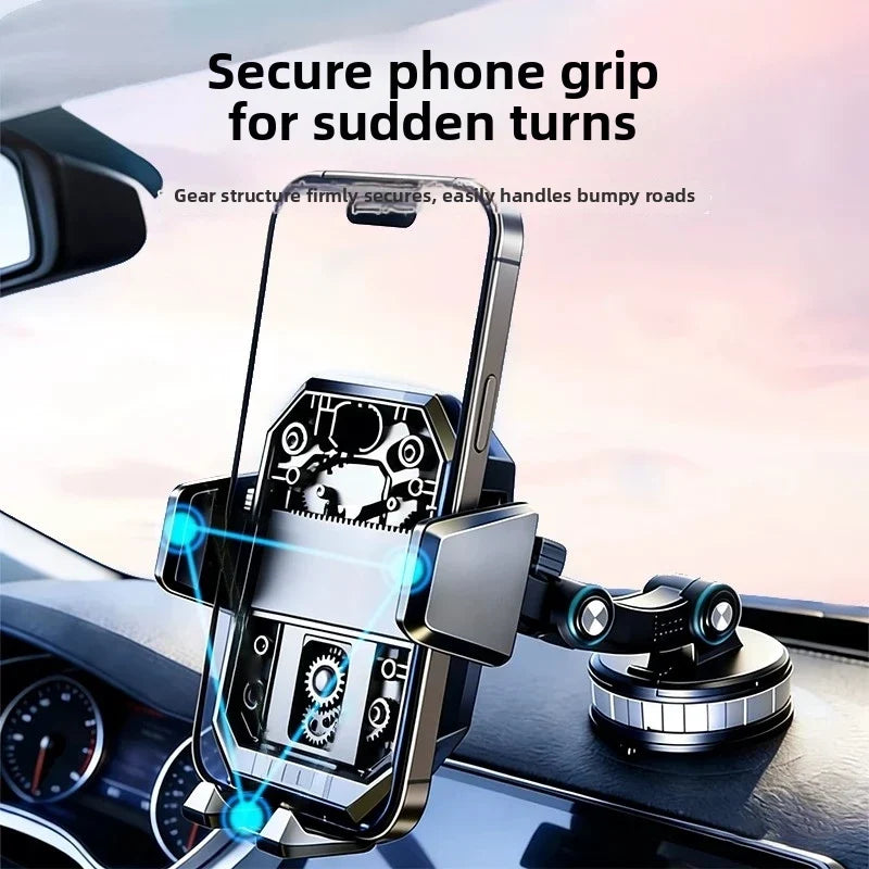 Car Mobile Phone Holder Dashboard Windshield Navigation Large Suction Cup Shockproof Car Truck New Suction Cup Style