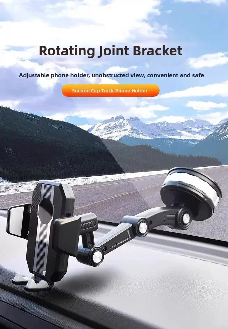 Car Mobile Phone Holder Dashboard Windshield Navigation Large Suction Cup Shockproof Car Truck New Suction Cup Style
