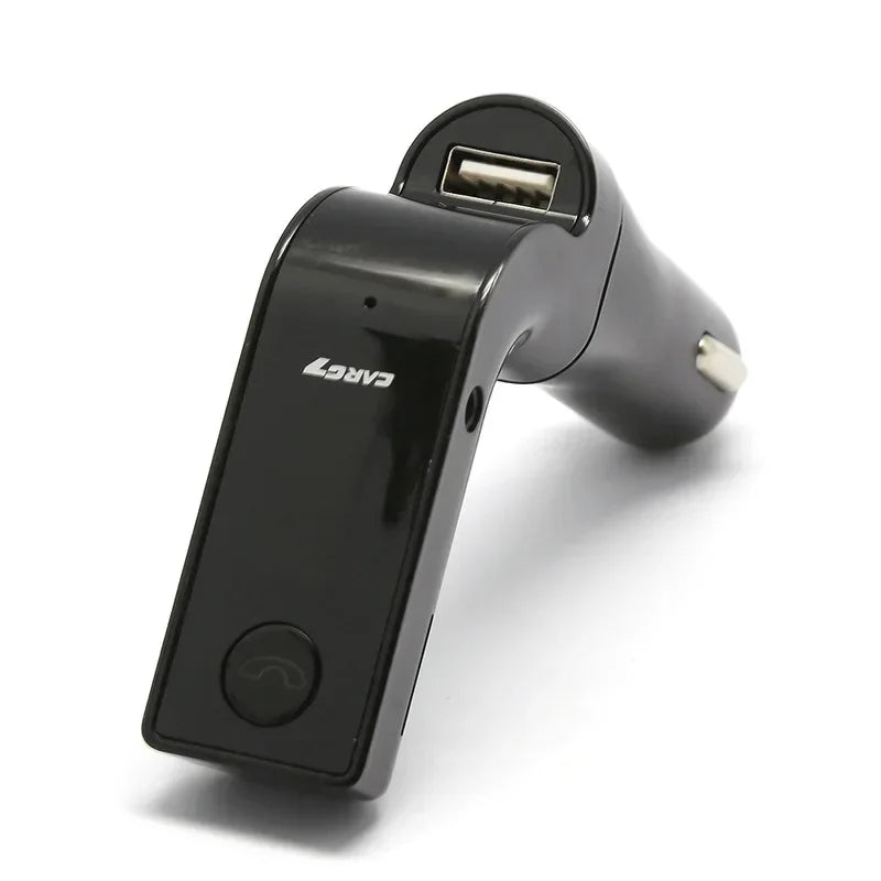 Car Bluetooth FM Transmitter Handsfree Bluetooth Receiver Car Kit Auto Cigarette Lighter USB MP3 Music Player for IPhone IPad