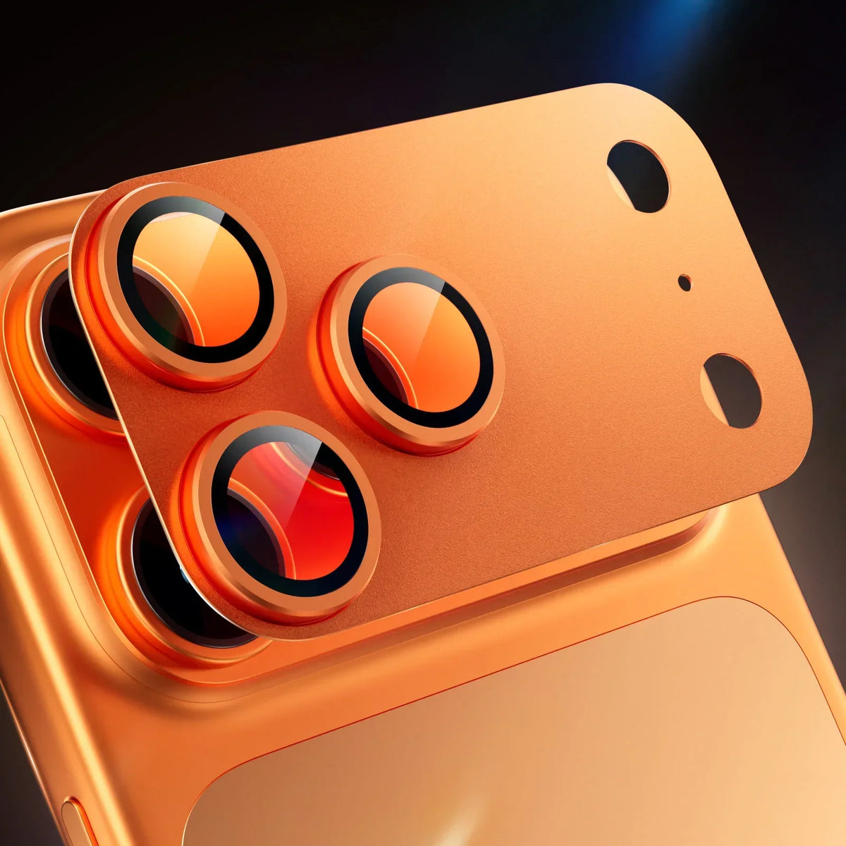 Official Color For iPhone 17 Pro Max 17 Air Metal Camera Tempered Glass Lens Protector 17 Pro Phone Accessories Ring Cap