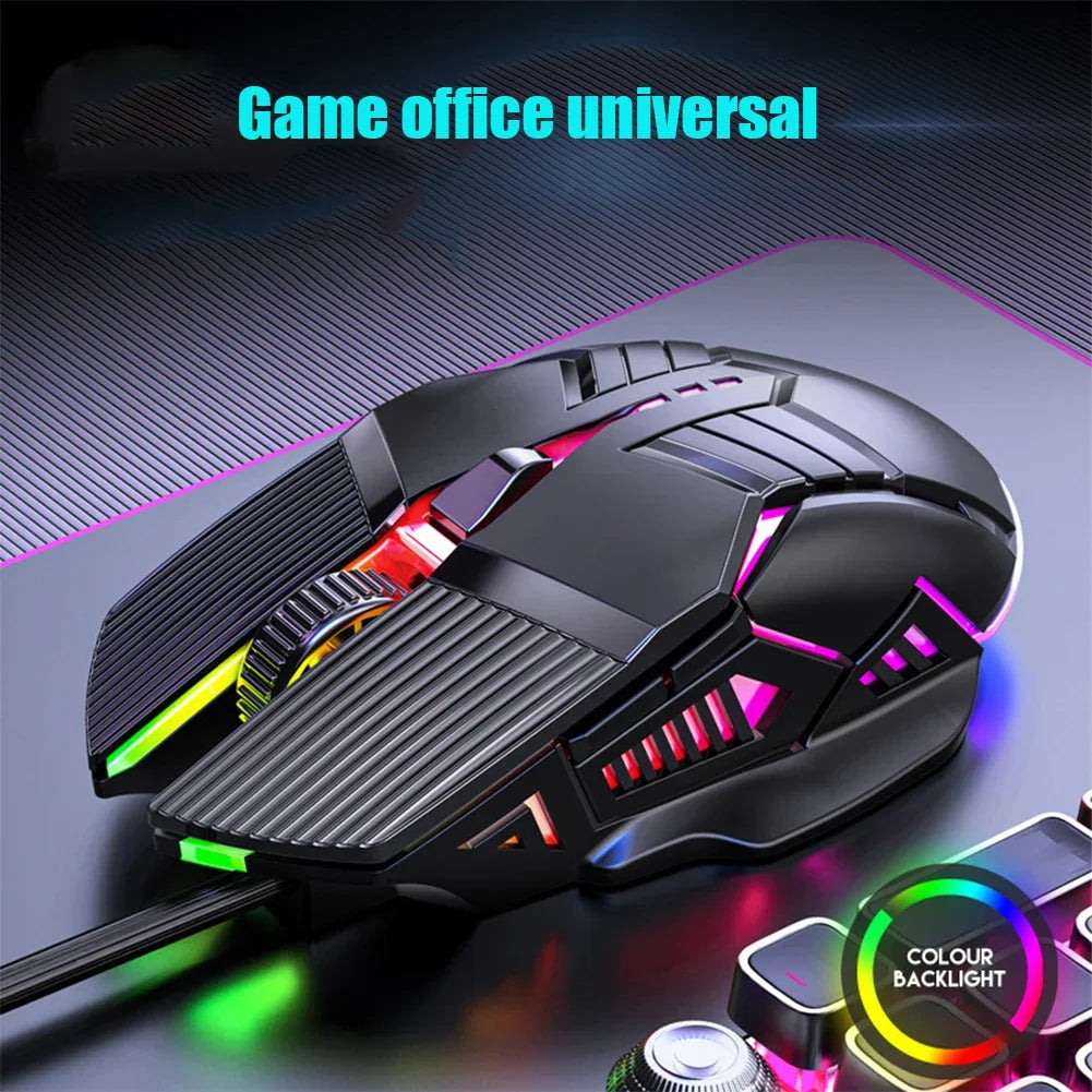 New Ergonomic Wired Gaming Mouse USB Computer Mouse Gaming RGB Mause Gamer Mouse 6 Button LED Silent Mice for PC Laptop