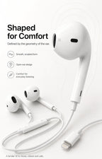 Official Apple EarPods Wired Headphones Lightning USB-C 3.5mm Connector with Mic Remote Adapters for iPhone iPad MacBook