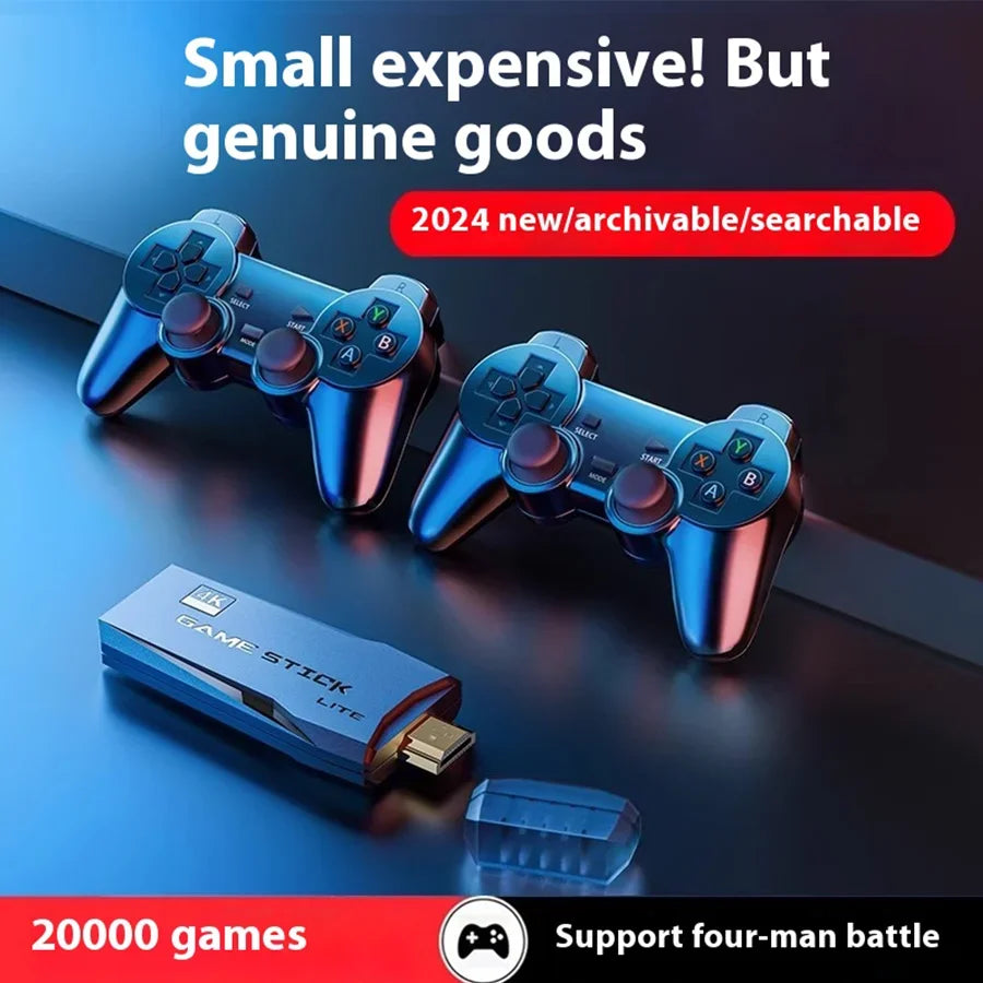 M8 4K Wireless Retro Game Stick – 20,000+ Games