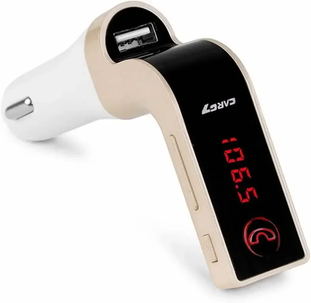 Car Bluetooth FM Transmitter Handsfree Bluetooth Receiver Car Kit Auto Cigarette Lighter USB MP3 Music Player for IPhone IPad