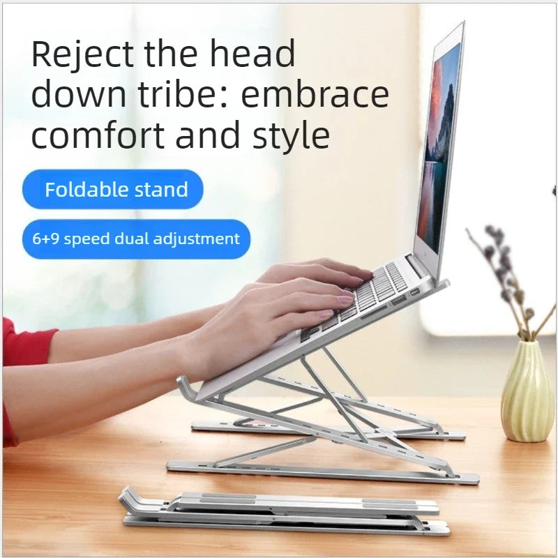 For Macbook Laptop Stand Folding Adjustable Aluminum Computer Pc Tablet Stand Notebook Tablelaptop Holder Heat Dissipation