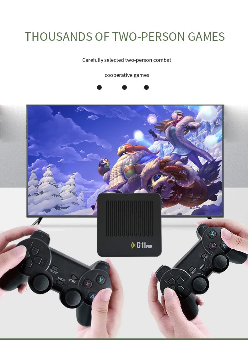 G11 Pro 4K Retro Game Stick Console – 40,000+ Games