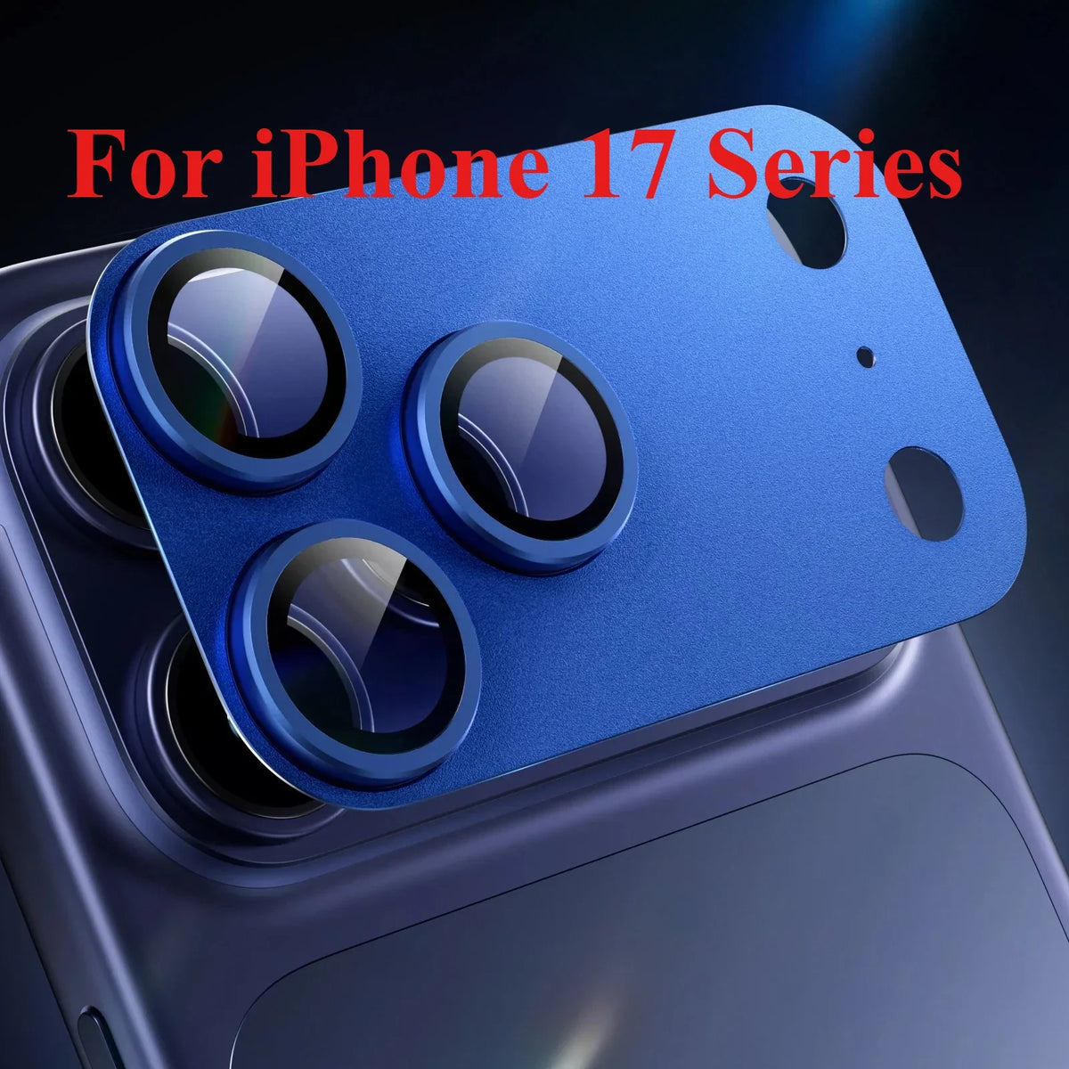 Official Color For iPhone 17 Pro Max 17 Air Metal Camera Tempered Glass Lens Protector 17 Pro Phone Accessories Ring Cap
