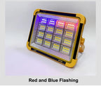 15000LM USB Rechargeable LED Solar Flood Light 2000Watt with Magnet Strong Light Portable Camping Tent Lamp Work Repair Lighting