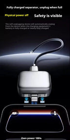 140W Fast Charger Phone Adapter Physical Full Charge Disconnector Automatically Cuts Power Ejects Phone When Fully Charged