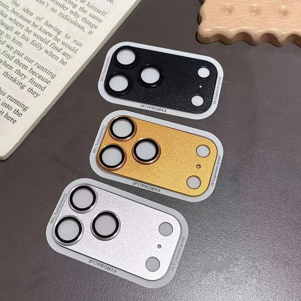 Official Color For iPhone 17 Pro Max 17 Air Metal Camera Tempered Glass Lens Protector 17 Pro Phone Accessories Ring Cap