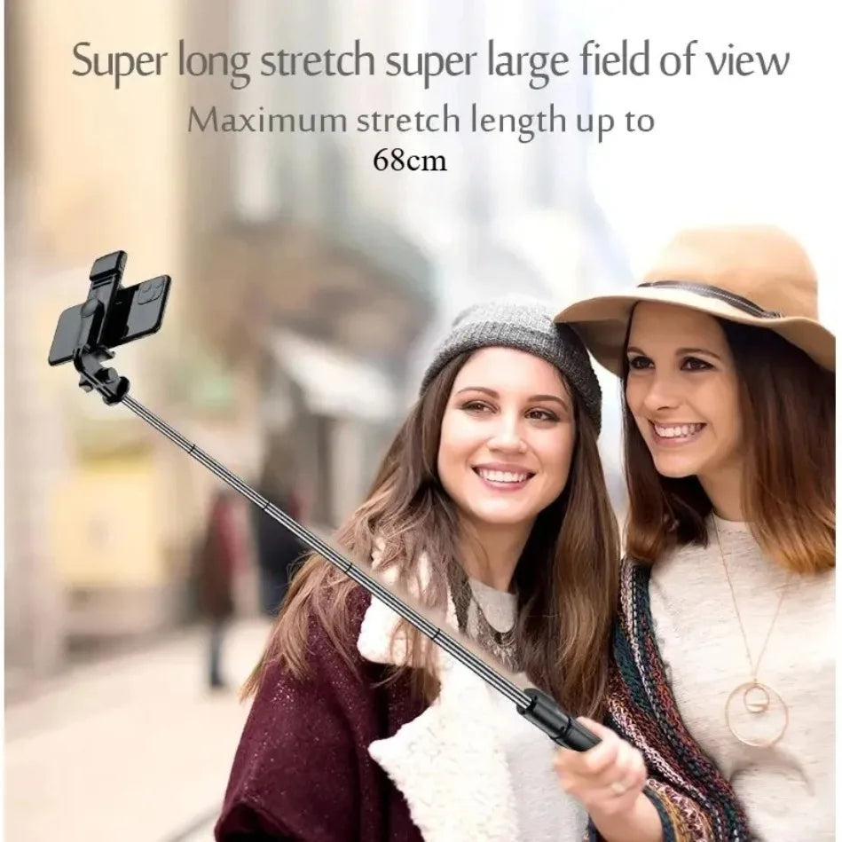 Wireless Bluetooth Selfie Stick Tripod with Fill Light