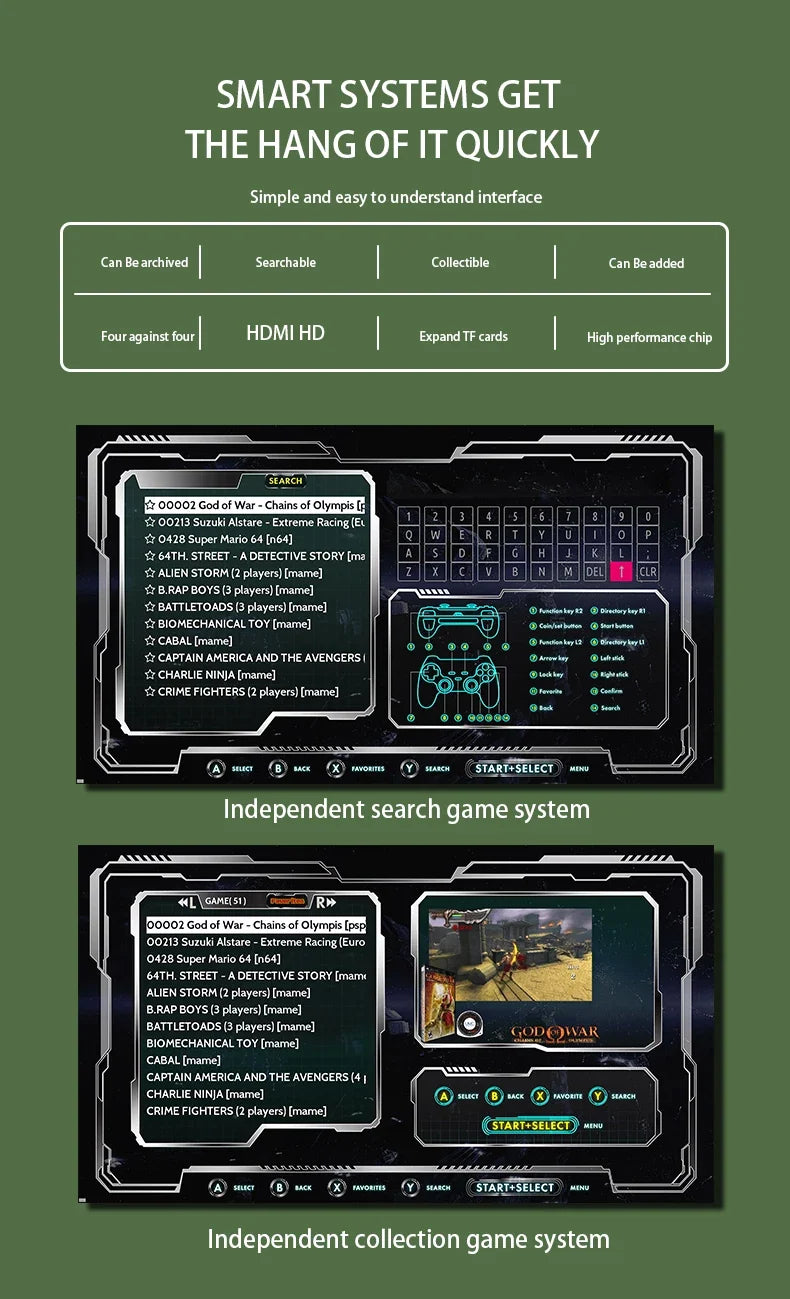G11 Pro 4K Retro Game Stick Console – 40,000+ Games
