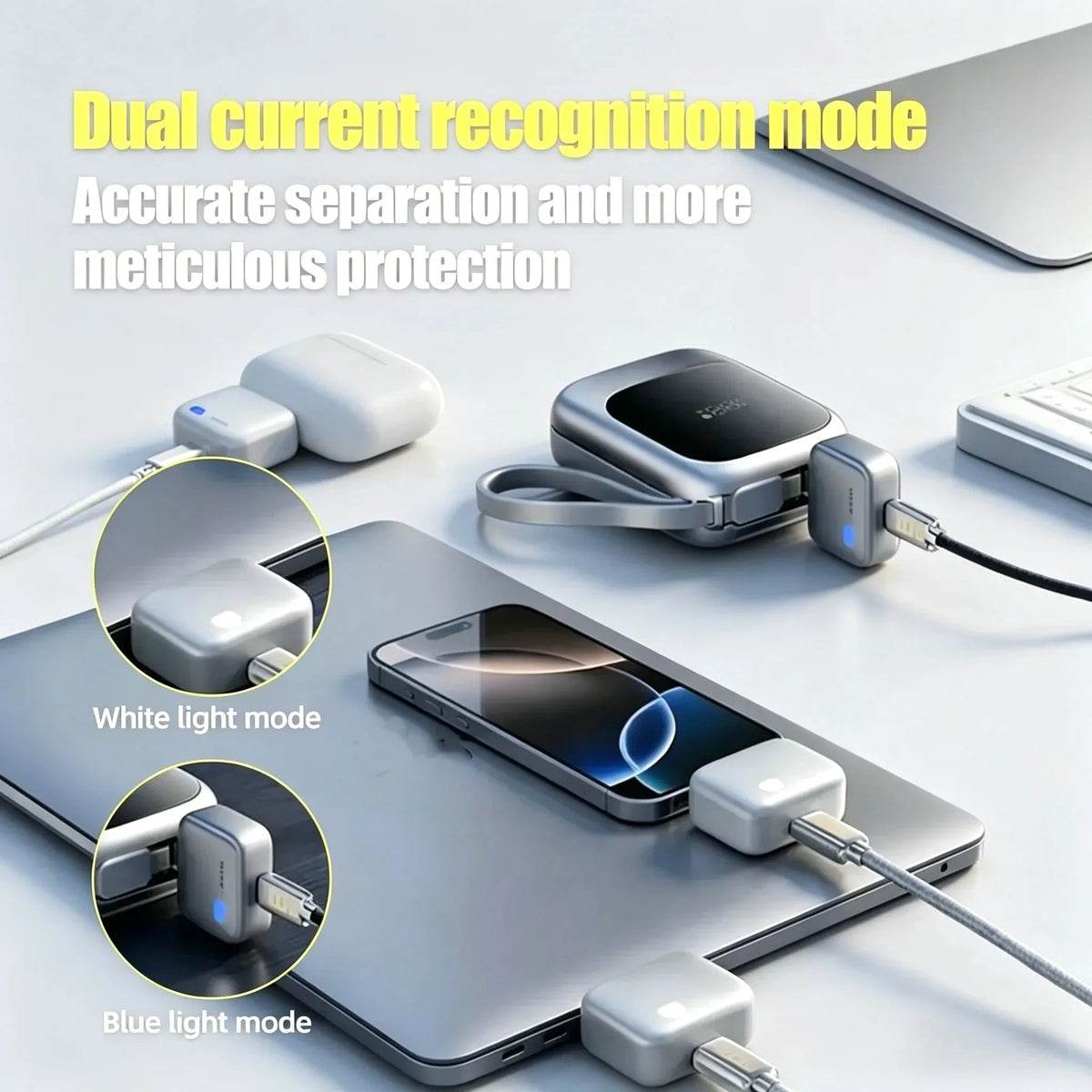 140W Fast Charger Phone Adapter Physical Full Charge Disconnector Automatically Cuts Power Ejects Phone When Fully Charged