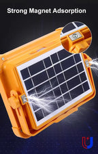 15000LM USB Rechargeable LED Solar Flood Light 2000Watt with Magnet Strong Light Portable Camping Tent Lamp Work Repair Lighting